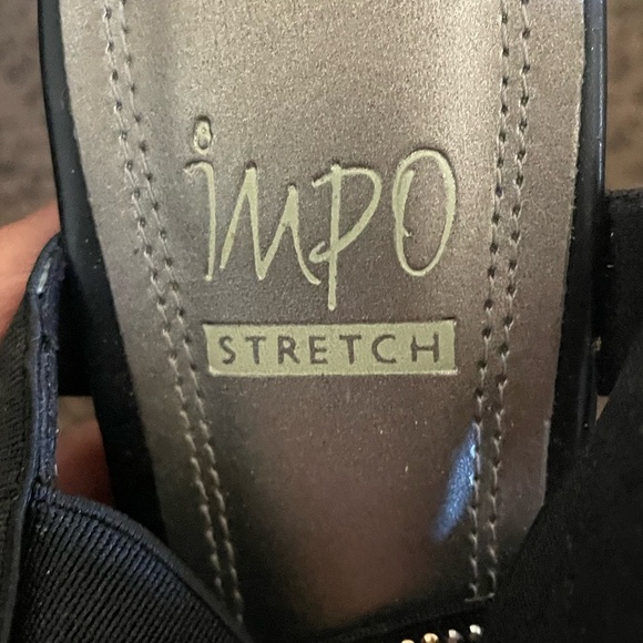 IMPI STRETCH WOMENS SIZE 6 WEDGE SANDALS WITH BLING - Picture 4 of 8